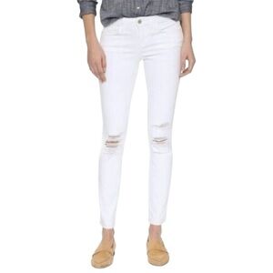 L’Agence Chantal Slim‎ White Distressed Jeans Size 25